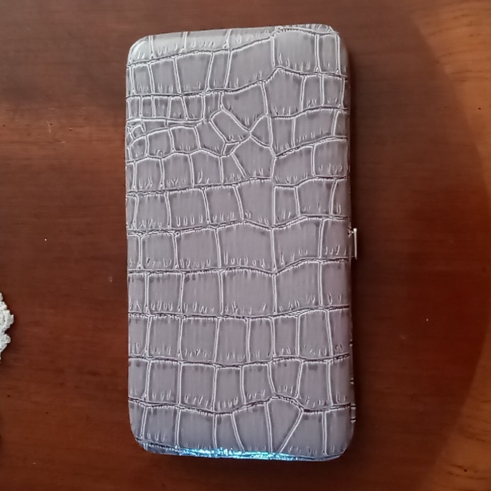 Faux Croc Wallet